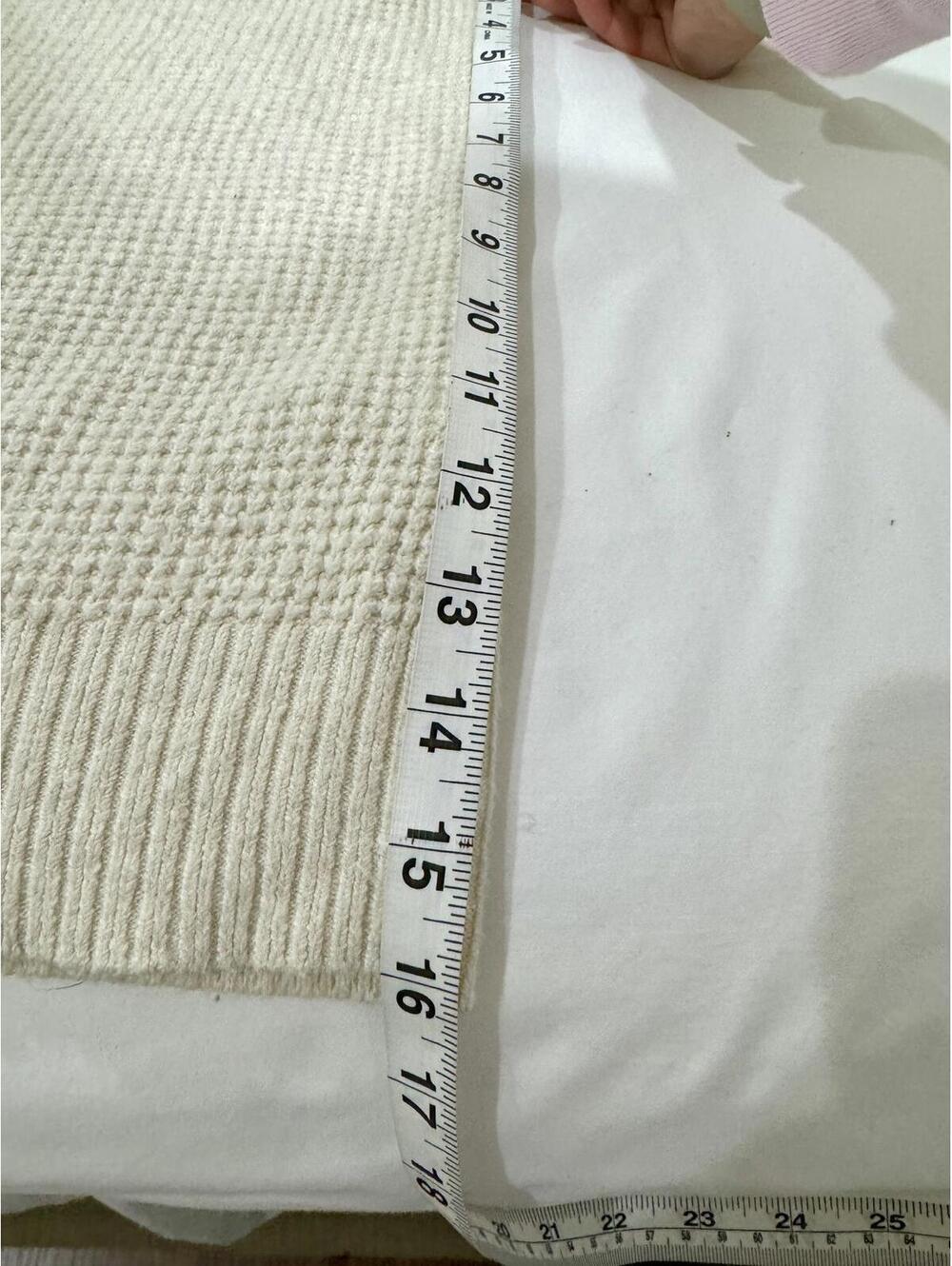 Aerie Cozy Up Oversized Waffle Knit Button Sweater Beige XXL - Picture 6 of 9
